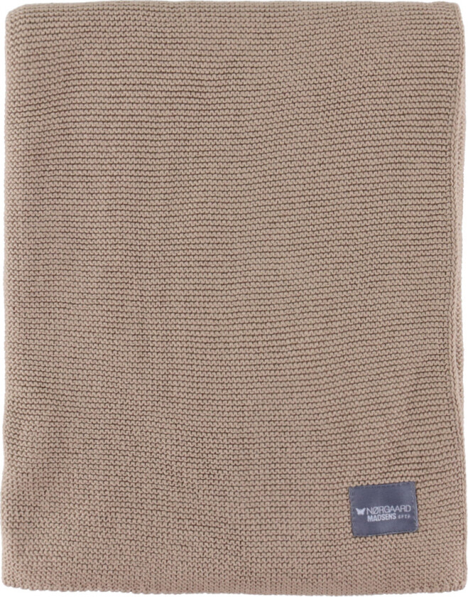 Pledd - Strikk - 95x75 - Beige - - OneSize - Teppe