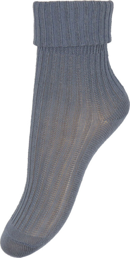 Sokker - Bambus - Rib - Stone Blue - - 19/21 - Sokker
