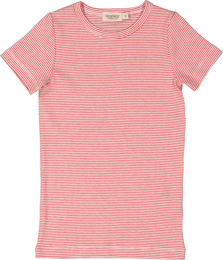 T-skjorte - Rib - Modal - Tago - Rød Stripe - - 1½ år (86) - T-skjorte