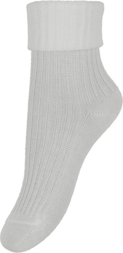 Sokker - Bambus - Rib - Snow White - - 25/28 - Sokker