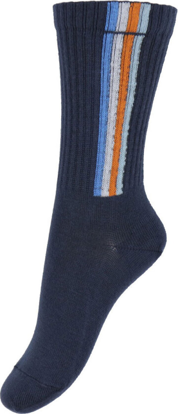 Sokker - Vertikal Stripe - Marine - - 27/30 - Sokker