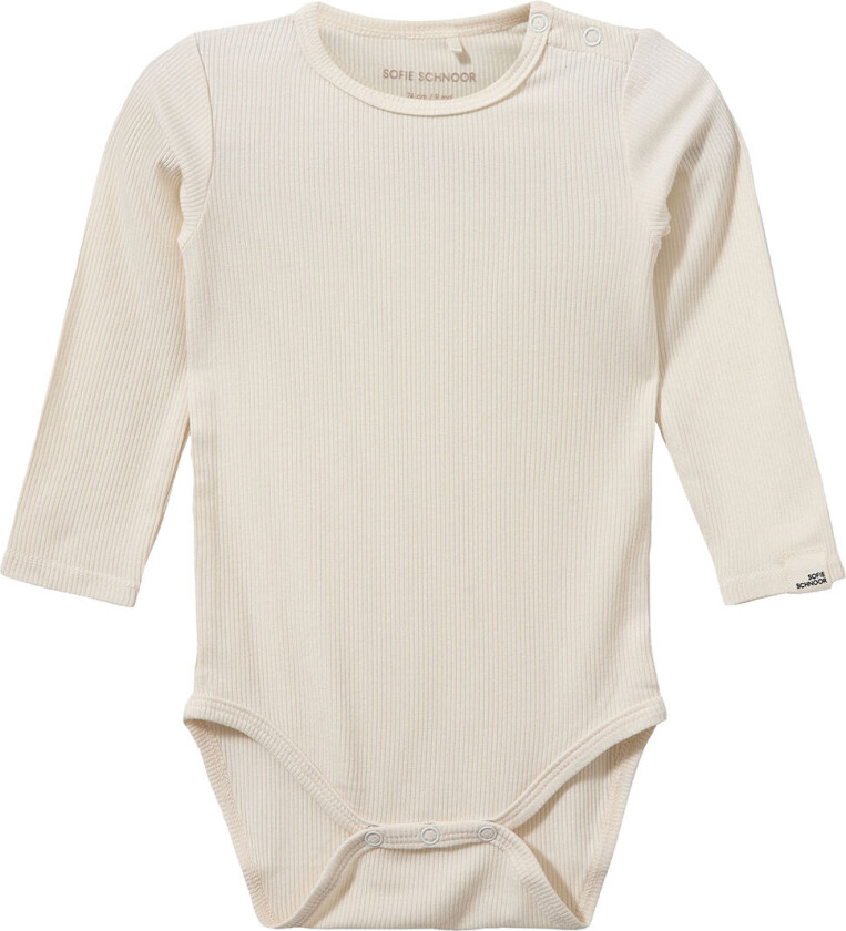 Body I/e - Rib - DicteSB - Off White - - 1 år (80) - Langermet Body