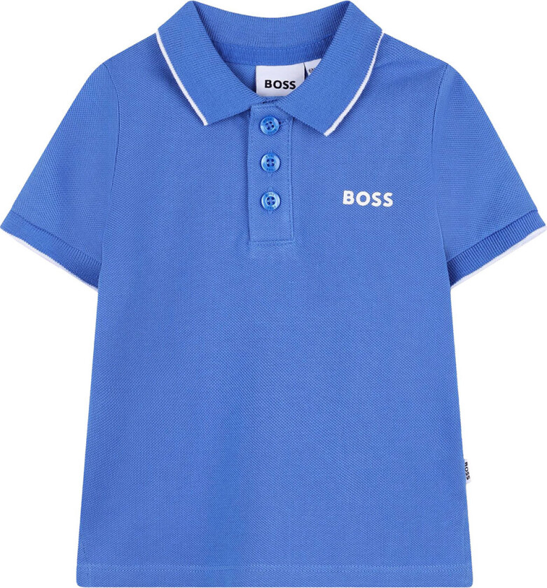 Polo - Piqué - Blå - - 2 år (92) - Polo