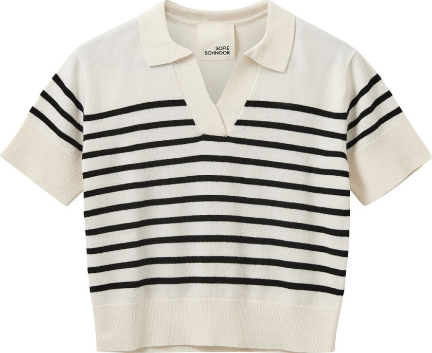 Polo - Ull - Off White/Svart - - 14 år (164) - Polo