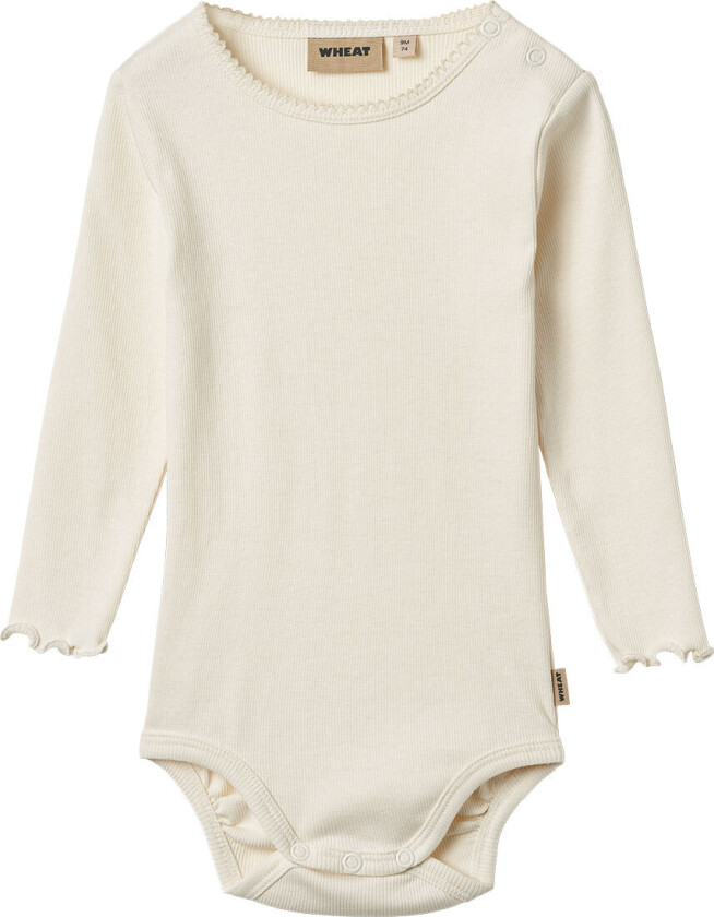 Body I/e - Rib - Regitze - Ivory - - 56 - Langermet Body