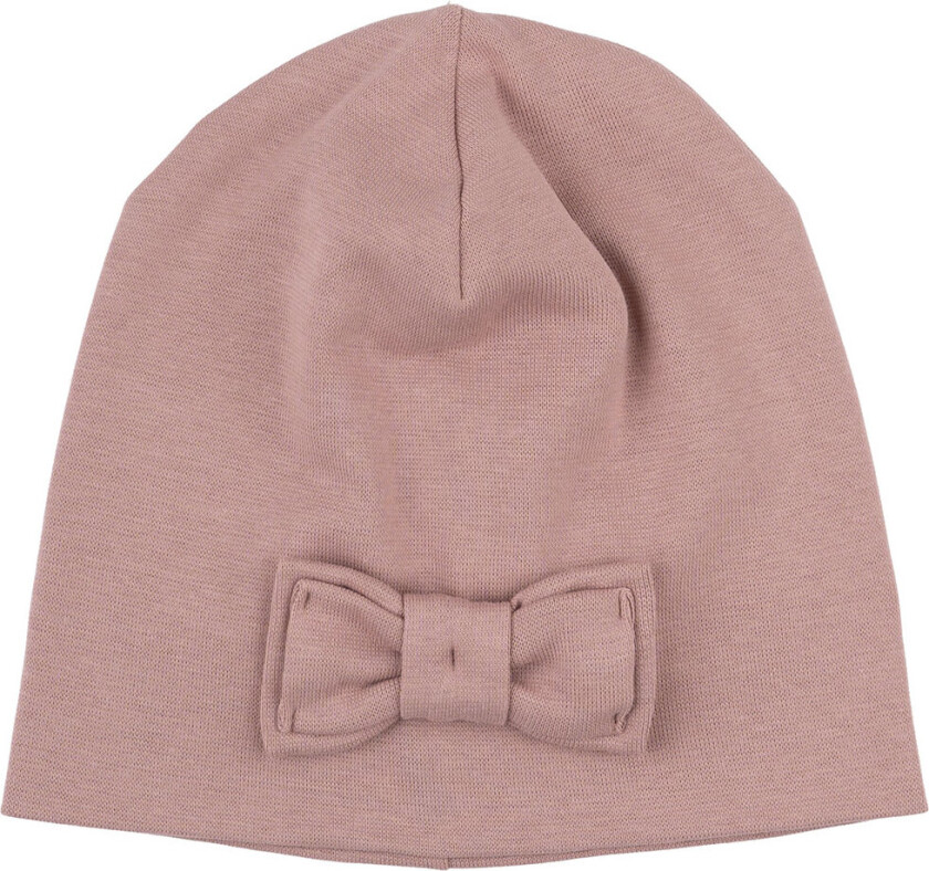 Lue - 2-lags - Woodrose m. Sløyfe - - 110/116 - Lue