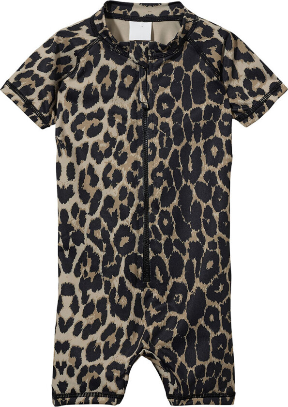 Badedrakt - Tillatt - UV50+ - Light Brown Leopa - - 2 år (92) - Badetøy