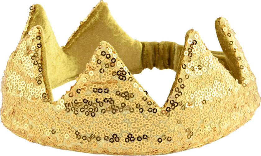 Kostymer - Krone Gold Paljett - - OneSize - Kostymer