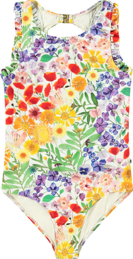 Badedrakt - UV50+ - Noona - Blomsterpresse - - 8 år (128) - Badetøy
