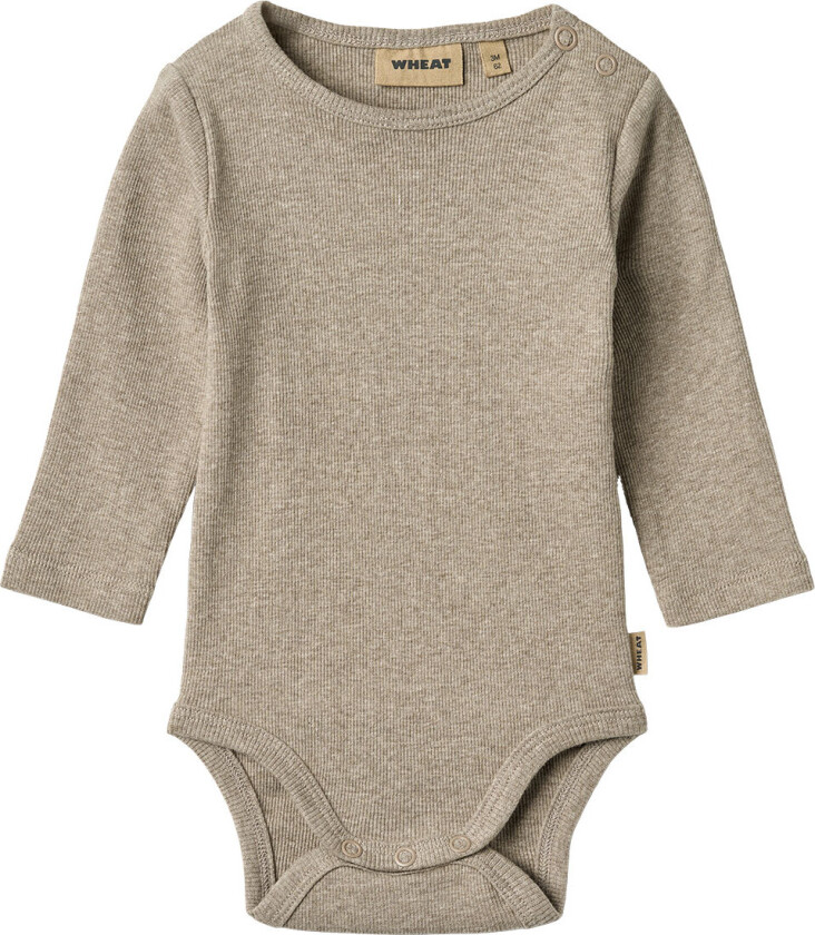 Body I/e - Rib - Spencer - Grus Melange - - 56 - Langermet Body