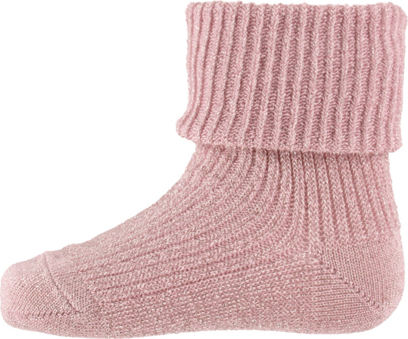 Sokker - Bambus - Ida Glitter - Sølv Rosa - - 19/21 - Sokker