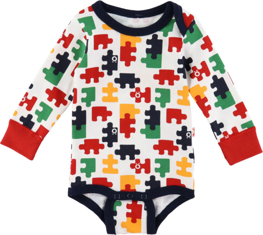 Body I/e - Rød/Hvit Stripete - - 56 - Langermet Body