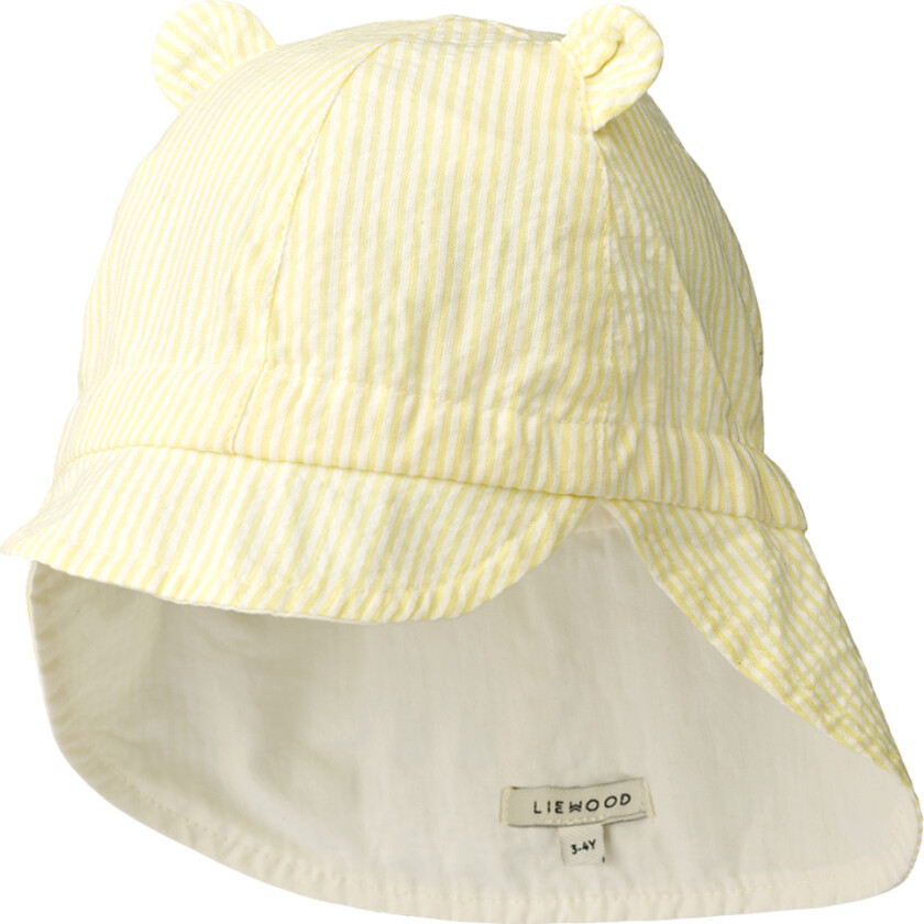Bilde av Legionær Hatt - Gorm - Vendbar - Stripe Limonade/Krem De - - 9-12 md - Solhatt