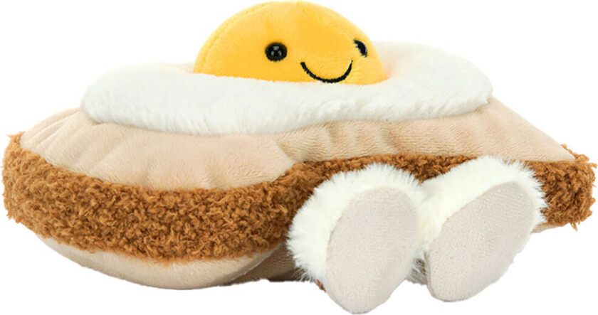 Kosedyr - 16x12 cm - Amuseables Aubergine-egg på Toast - - OneSize - Kosedyr