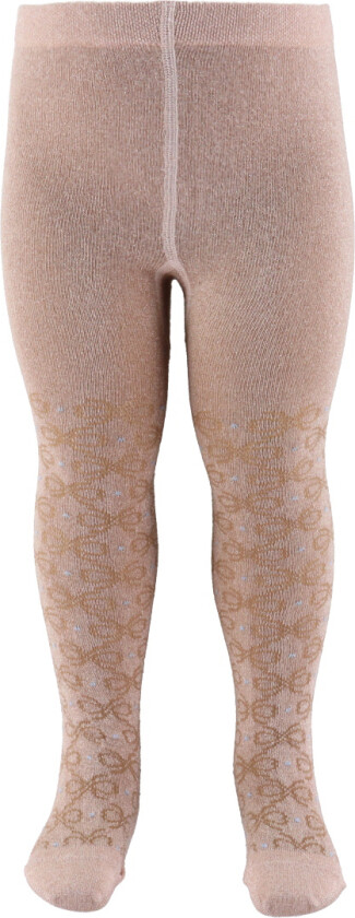 Strømpebukser - Nanna Glitter - Rose Dust - - 70 - Strømpebukser