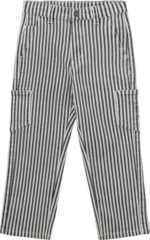Jeans - Denim - Kalesk - Black Striped - - 8 år (128) - Jeans