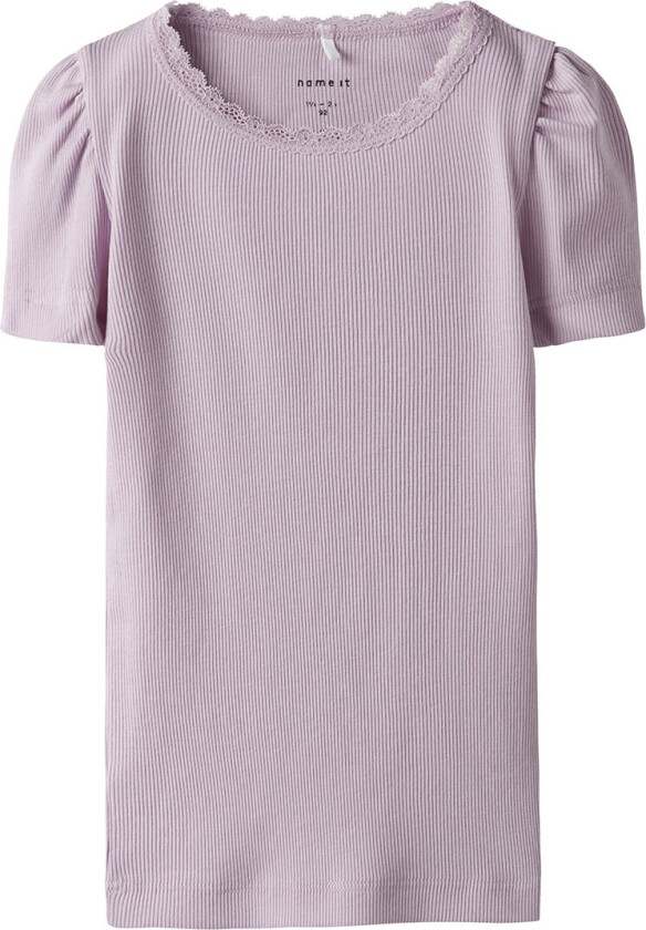 T-skjorte - Rib - Noos - NmfKab - Winsome Orchid - - 4 år (104) - T-skjorte