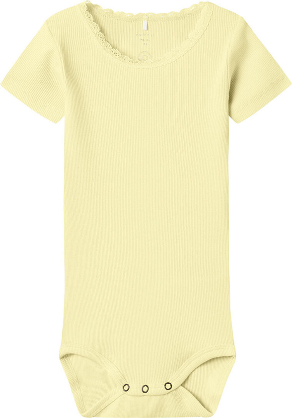 Body k/e - Rib - Noos - NbfKab - Pastel Yellow - - 50 - Kortermet body