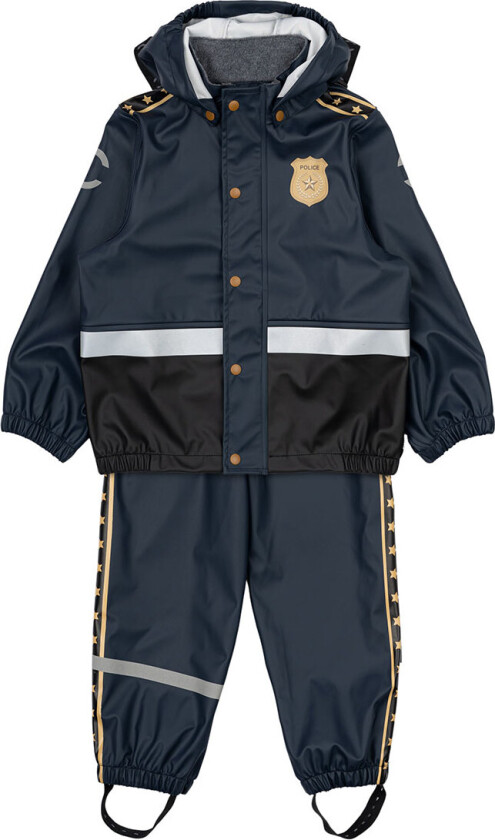 Regntøy m. Seler - PU - Blue Nights m. Politiet - - 2 år (92) - Regntøy