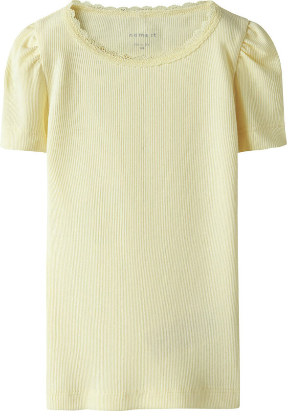 T-skjorte - Rib - Noos - NmfKab - Pastel Yellow - - 1½ år (86) - T-skjorte