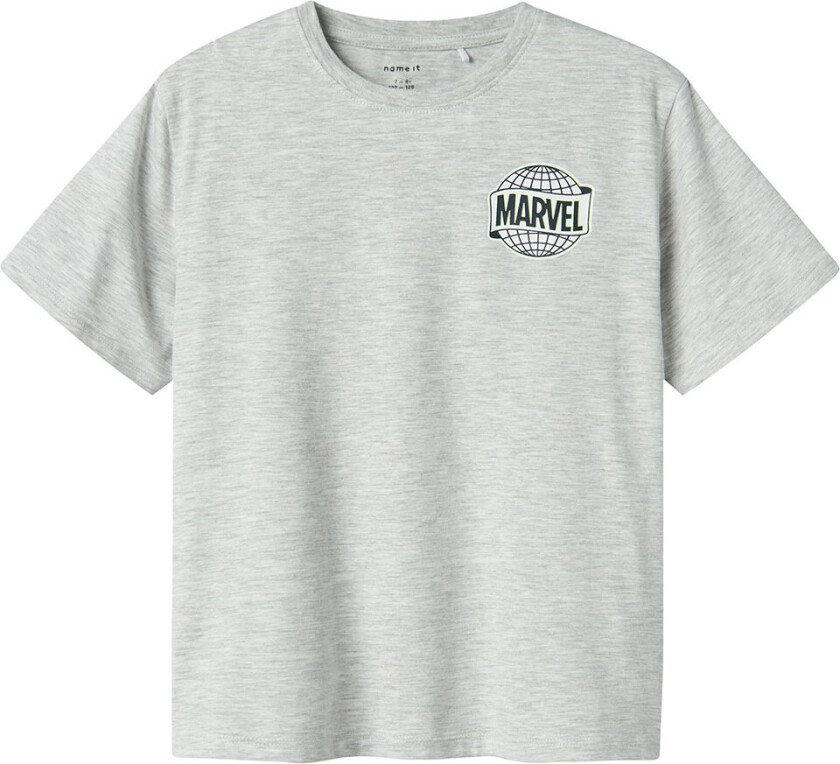T-shirts - Marvel - NkmMajor - Light Grey Melange - - 9-10 år (134-140) - T-skjorte