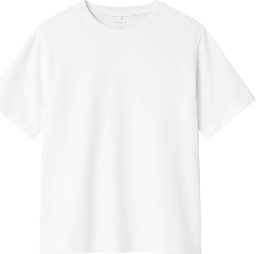 T-skjorte - Noos - NkfGrega - Bright White - - 6 år (116) - T-skjorte