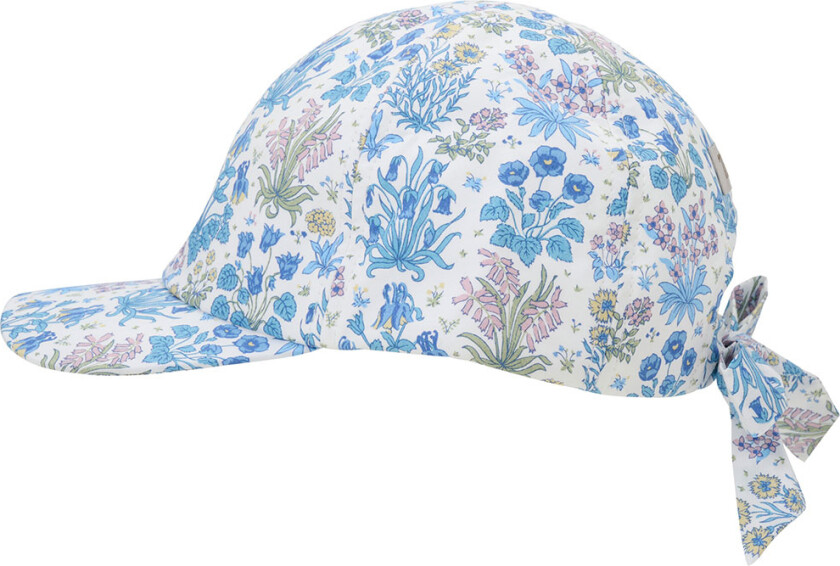 Caps - Soft Chambray m. Blomster - - 0-1 år (50-80) - Caps