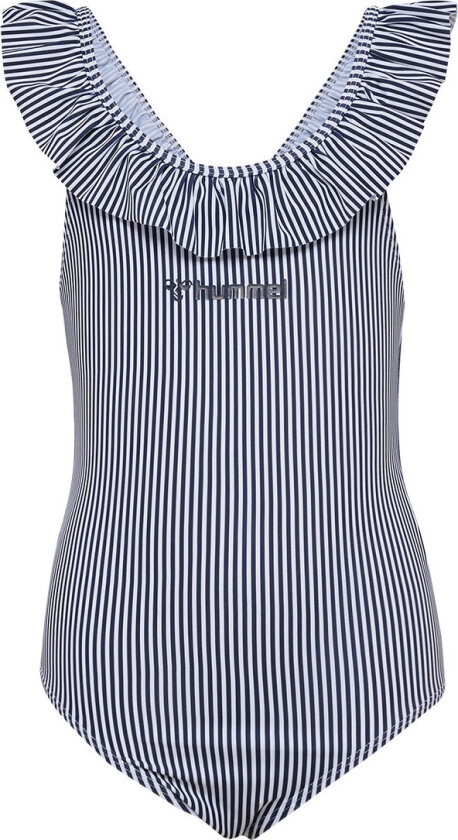 Badedrakt - HmlFrilli - Navy Blazer/Bright White - - 4 år (104) - Badetøy