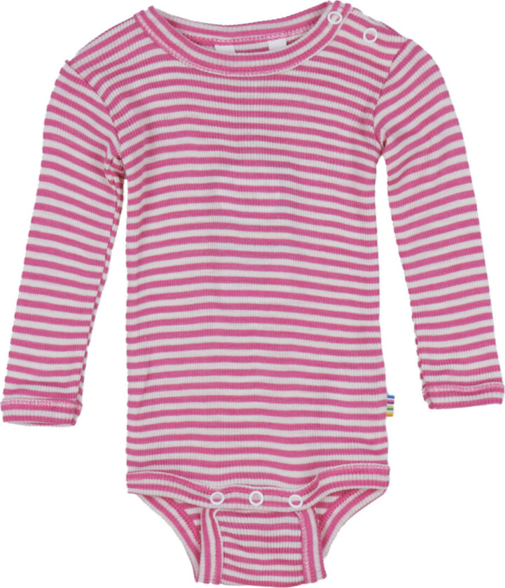 Body I/e - Rib - Ull/Silke - Rosa - - 50 - Langermet Body