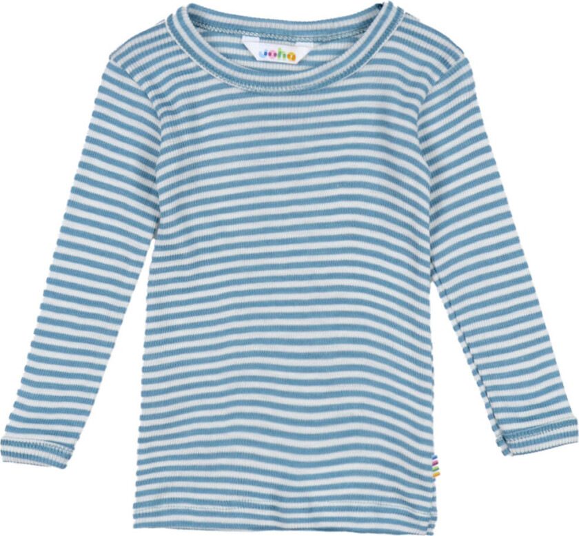 Genser - Rib - Ull/Silke - Blå - - 70 - Genser