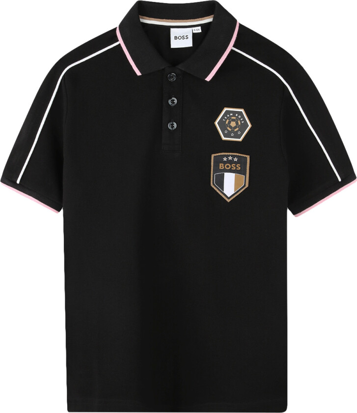 Polo - Team - Svart m. Rosa - - 6 år (116) - Polo