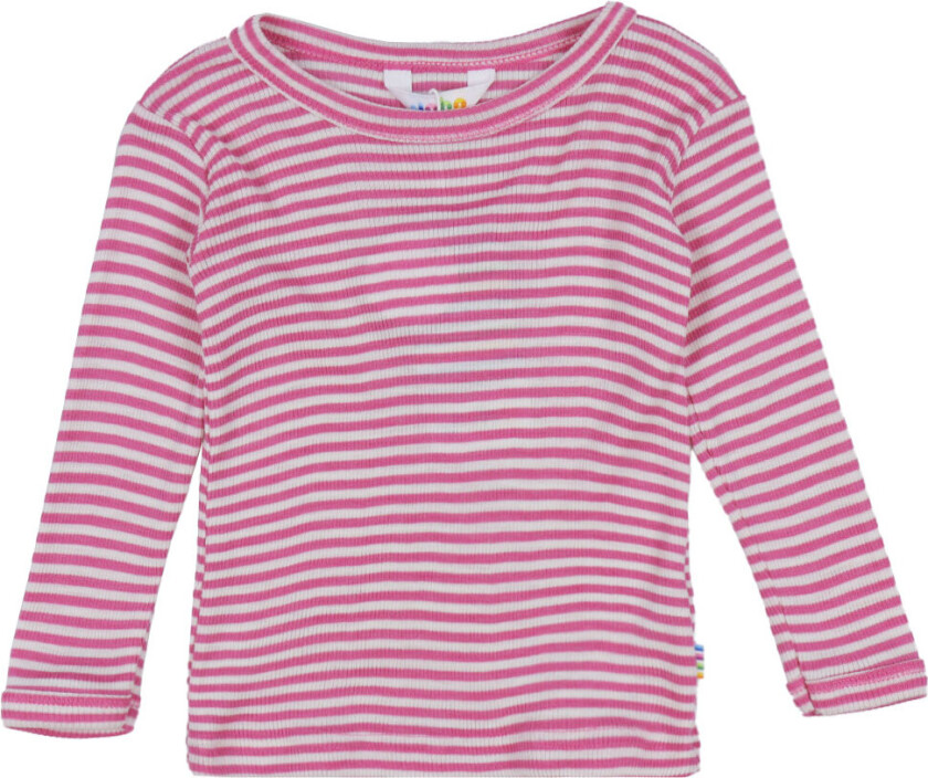 Genser - Rib - Ull/Silke - Off White/Rosa - - 160 - Genser