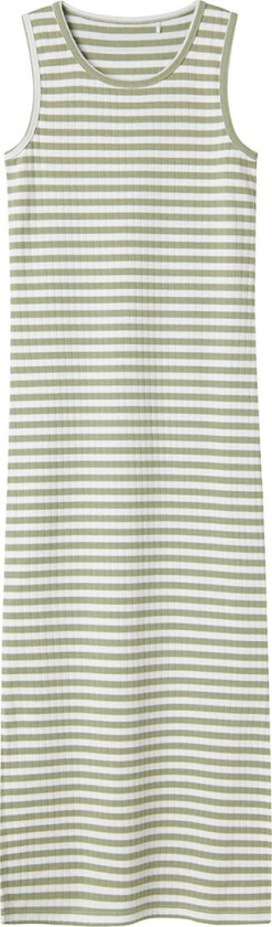 Kjole - Rib - Noos - NkfSuraja - Te/W. Bright White - - 12 år (152) - Kjole