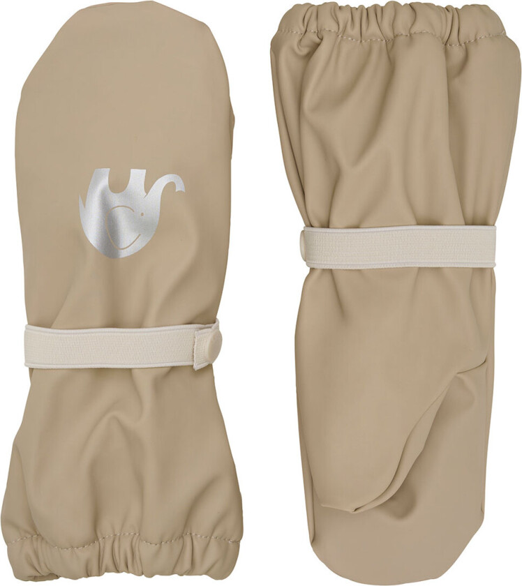 Votter m. Fleece - PU - White Pepper - - 0-2 år (50-92) - Votter
