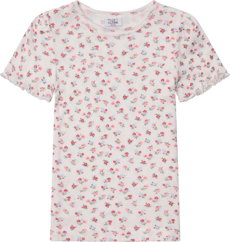 T-skjorte - Alma - Ivory m. Blomster - - 2 år (92) - T-skjorte