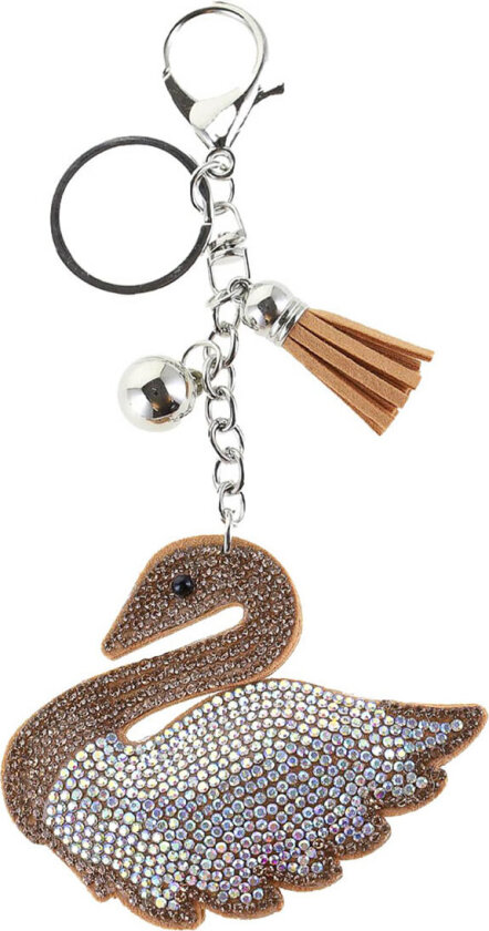 Nøkkelring - Svane - Gull/Multi - - OneSize - Nøkkelring