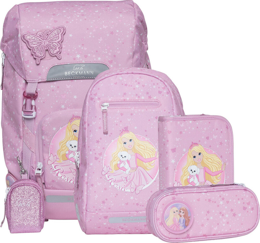 Skolesekk Sett - Classic Maxi - Rosie - Rosa - - OneSize - Skolesekk