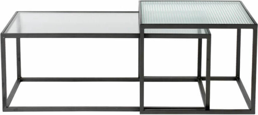 Boli kaffebord 50x90 sett med 2 sort