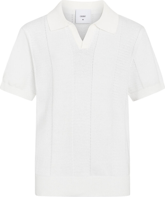 Polo - Strikk - GRRanne - Off White - - 10 år (140) - Polo