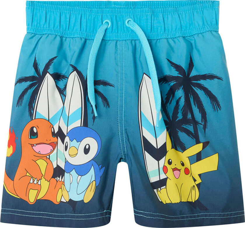 Badeshorts - NmmMccoy - Bluefish - - 3 år (98) - Badetøy