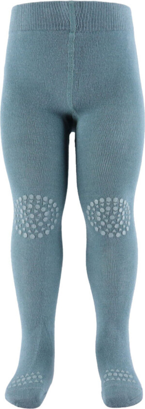 Strømpebukser med Antiskli - Bambus - Dusty Blue - - 12-18 md - Strømpebukser