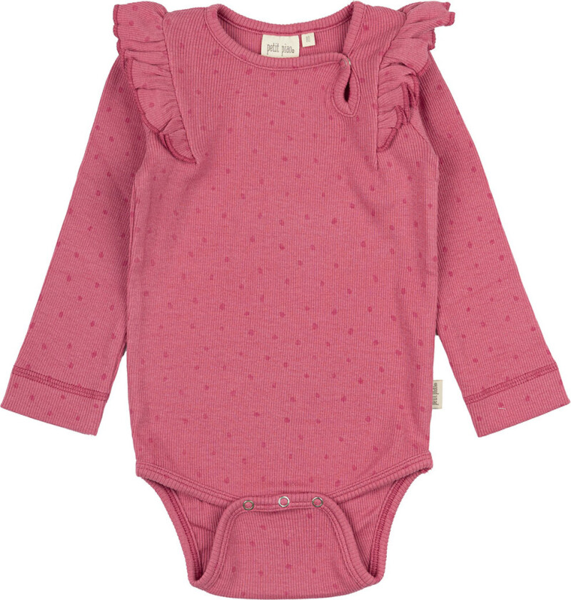 Body I/e - Rib - Modal - Frill - Light Berry - - 62 - Langermet Body