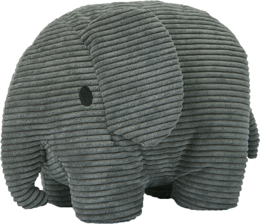 Kosedyr - 26 cm - Elephant Corduroy - Grå - - OneSize - Kosedyr