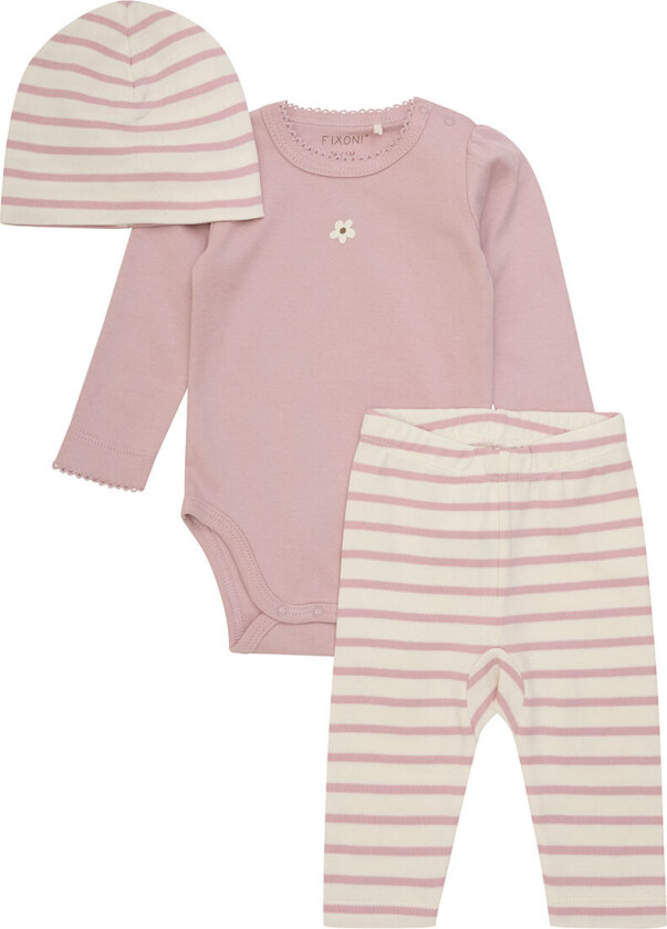 Sett - Leggings/Lue/Body I/e - Shadow Grå - - 50 - Langermet Body