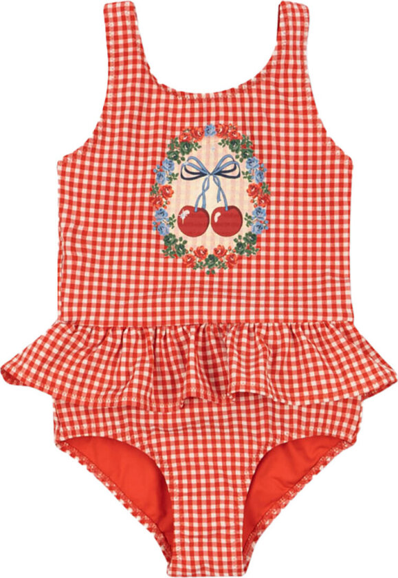 Badedrakt - Soline - Fiery Red - - 9-10 år (134-140) - Badetøy