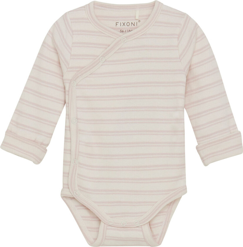 Omslagsbody I/e - Hus Violet m. Striper - - 50 - Langermet Body