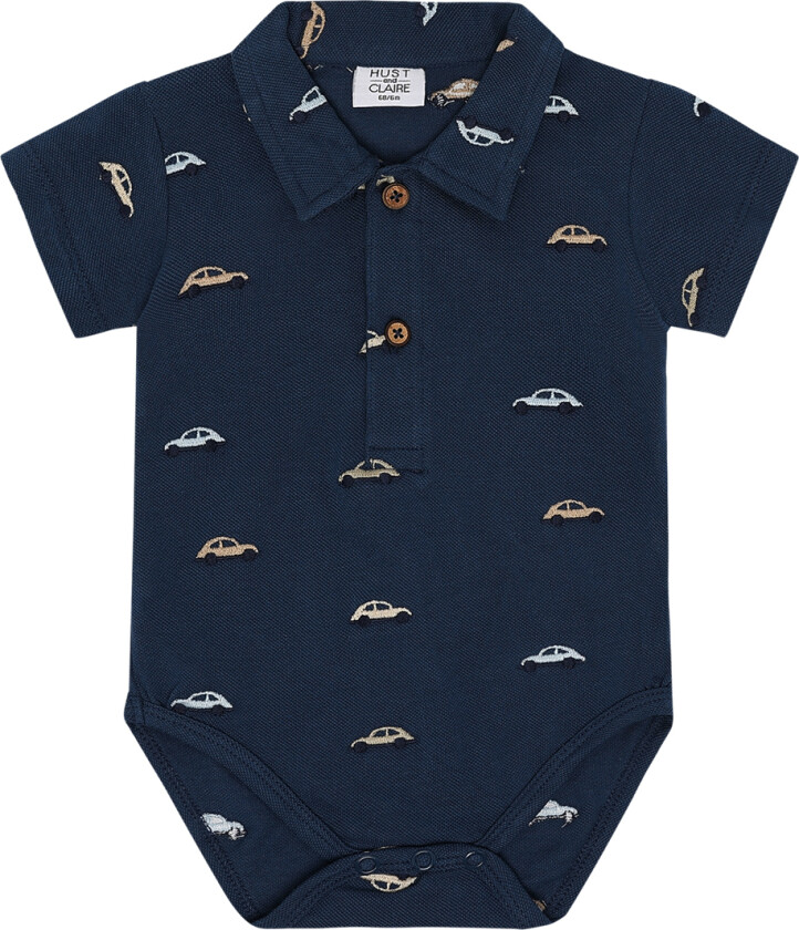 Polo kropp k/e - Piqué - Billy - Blue Måne m. Bi - - 56 - Kortermet body