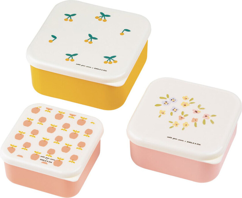 Matboks Sett - 3 stk. - Emile & Ida - - OneSize - Matboks