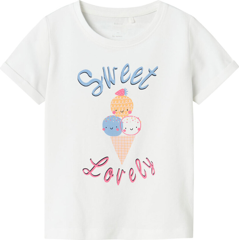 T-skjorte - NmfVix - Bright White - - 2 år (92) - T-skjorte