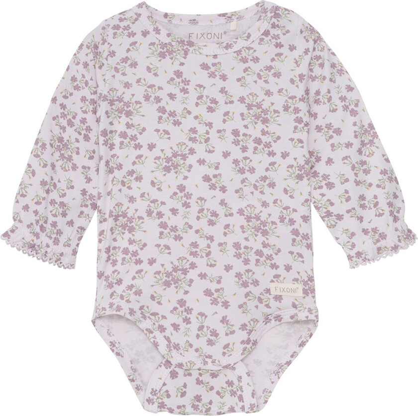 Body I/e - Grå Lilac - - 74 - Langermet Body